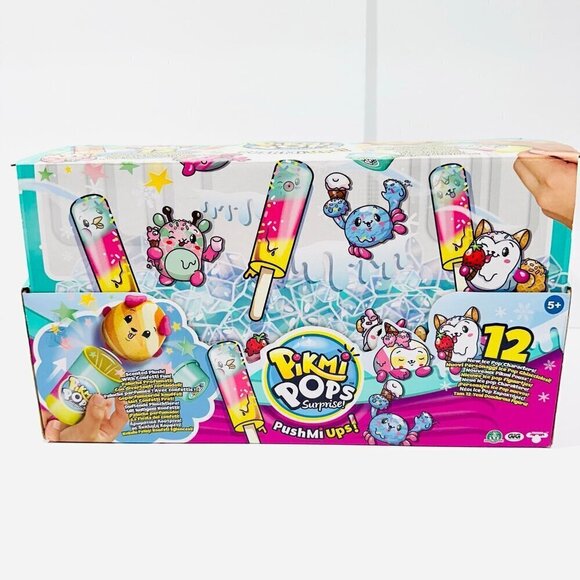Pikmi Pops Surprise! PushMiUps set of 19 w/ Display Case, Collector Cards & More - Picture 7 of 8
